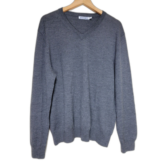 Bonobos Other - Bonobos Merino Wool Men's V-neck Pullover Sweater - Large